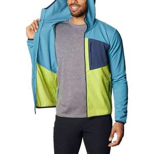 Custom Men's Outdoor Full Zip <b>Hoodie</b> Color Block Sportswear <b>Lightweight</b> Windbreaker Hiking Jacket Breathable Hooded Sweatshirt - Product Image 2