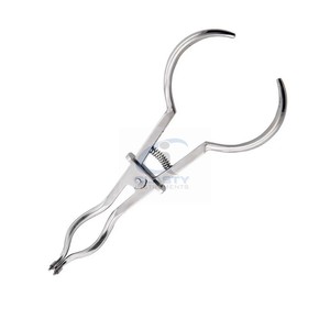 Pinza de Dique de Goma Dental de Acero Inoxidable, Instrumento Quirúrgico Manual, Certificado CE, Reutilizable, Autoclavable, para Cirugía General - Product Image 2