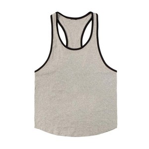 Camiseta sin mangas deportiva de verano para hombre de alta calidad, negra con ribete amarillo, cuello redondo, informal, de punto, transpirable, estilo chaleco para entrenamiento. - Product Image 5