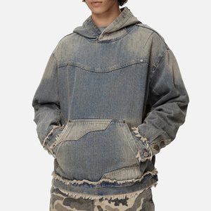 เสื้อฮู้ดดี้เดนิมทีมชาย น้ำหนักเบา สวมใส่สบาย ผลิตในปากีสถาน รับผลิตแบบ OEM ODM จำหน่ายส่งเสื้อฮู้ดดี้เดนิมทีมชาย - Product Image 4