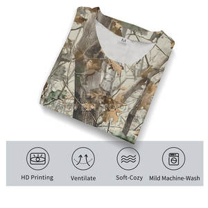 Camiseta con Estampado de Camuflaje Selvático, Tejido de Algodón Transpirable, Moda Casual para Uso Diario, Superventas - Product Image 5