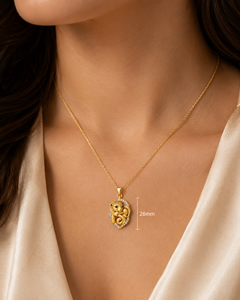 Colgante de León Simba en Plata de Ley 925 Chapado en Oro de 18k con Collar, Joyería con Dije de Animal para Regalo, Regalo de Aniversario para Mujer - Product Image 5