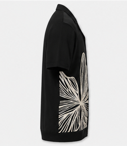 เสื้อเชิ้ตแขนสั้นผู้ชายแบบลำลอง ปกคอพับ เสื้อเชิ้ตฤดูร้อน - Product Image 1