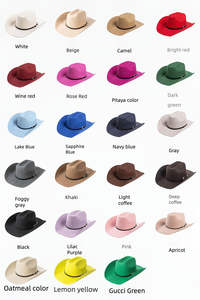 Chapeau Fedora en polyester tendance pour femmes et hommes, style classique, décontracté, à large bord, chapeau jazz - Product Image 6