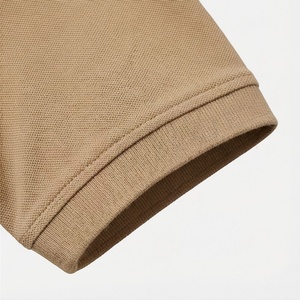 Polo à manches courtes pour homme, couleur kaki, tricoté, uni, décontracté, coupe classique, boutons - Product Image 6