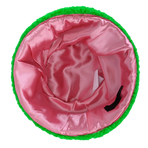 AKA Green Sherpa Beanie Hat Green Fleece <b>Winter</b> <b>Cap</b> with Pink Embroidered Letters Soft Warm Roll Cuff Beanie <b>for</b> Women <b>Men</b> - Product Image 5