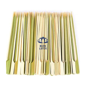 Brochetas de Bambú Natural de Alta Calidad, Resistentes al Calor, Duraderas, Puntiagudas, para Pollo, Carne de Res, Mariscos, Ecológicas, para Barbacoa - Product Image 1
