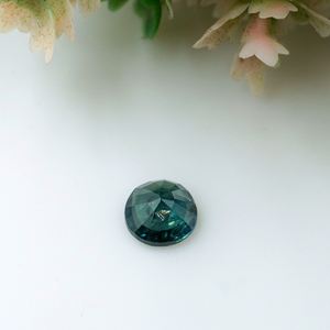 Piedra preciosa de zafiro azul verdoso natural, corte redondo, 0.83 quilates, 5.5x5.5x3 mm, para la fabricación de joyas - Product Image 5