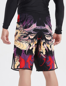 Shorts MMA personnalisés avec logo OEM, légers, pour l'entraînement, taille élastique, vêtements de sport et de fitness. - Product Image 4