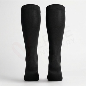 Chaussettes ras du cou pour hommes, couleur unie, tricotées, respirantes, en coton, polyester et élasthanne, pour usage quotidien en automne, style classique - Product Image 2