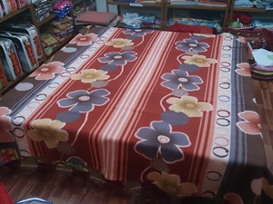 Rotary Print Knitted Polyester Fleece Blankets <b>Throws</b> Portable Disposable Towel for Home Travel Hospital Hotel Picnic Use - Product Image 5