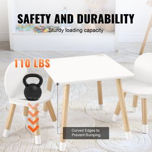 Set Tavolo Multiattività per Bambini con 2 Sedie, Arredamento per Bambini per Arte, Artigianato, Lettura e Apprendimento Modello D0100HADF9G - Product Image 5