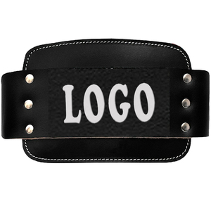 Custom Logo Soft Breathable Adjustable Heavy-Duty Leather Dip <b>Belt</b> for Gym Training Fitness Weightlifting Waist Trimmer - Product Image 3
