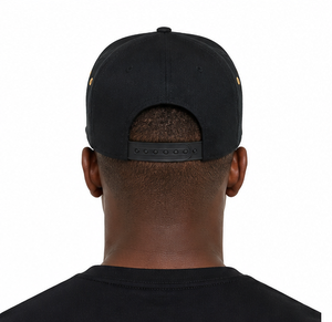 Gorra Snapback Negra Personalizada con Visera Plana, Parche Bordado, Gorra de Béisbol, Estilo Urbano, Hip Hop - Product Image 4