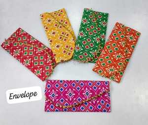 Printed Fabric <b>Envelope</b> for Wedding Shagun <b>Gift</b>, Designer Handmade Cash Cover, Traditional Festive <b>Gift</b> <b>Envelope</b> - Product Image 2