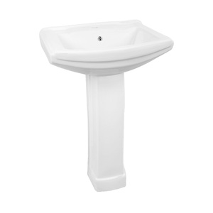 Lavabo sur pied en céramique à prix avantageux pour salle de bain - Product Image 1