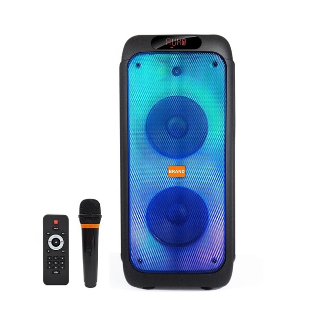 Active Bluetooth Party Speakers Outdoor Speaker With Microphone Wireless Outdoor Party Speaker with 8 Inch Woofer in 2 Way