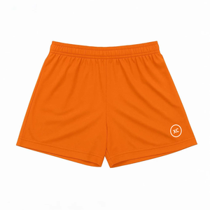 Pantalones Cortos Deportivos para Hombre, Color Naranja, Cintura Elástica, Secado Rápido, Tejido de Punto, Logotipo XC en el Bajo, Tejido de Poliéster, Pantalones Cortos de Playa, Gimnasio - Product Image 1