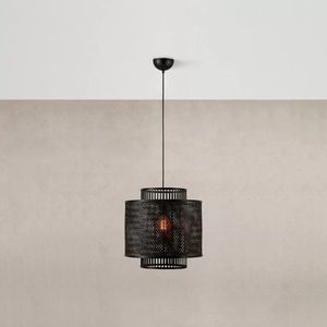 Premium Bamboo <b>Ceiling</b> <b>Light</b> Vintage Inspired Woven Lamp for Indoor Space and Relaxing Atmosphere - Product Image 4