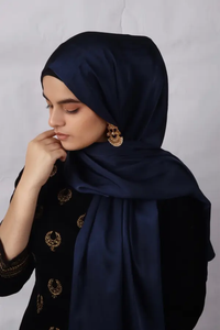 Custom Satin Plain Hijab Scarf Fashion <b>Head</b> <b>Wrap</b> Shawl <b>Silk</b> Feel Fabric OEM ODM Textile Manufacturer - Product Image 5