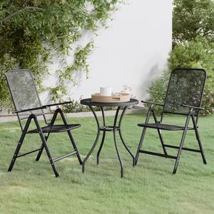 Ensemble de salle à manger de jardin anthracite - Product Image 1