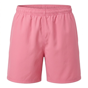 Shorts d'été décontractés pour hommes, style sportif, à carreaux, en tissu Oxford, taille haute, en mélange de coton doux, tissé uni, avec cordon de serrage - Product Image 6