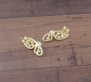 Pendientes de Perlas Chapados en Oro al por Mayor, Pendientes de Perlas de Agua Dulce de Plata de Ley 925, Proveedor de Joyería para Mujer - Product Image 6