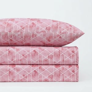 Parure de lit et 2 taies d'oreiller Bloomingdale, imprimé géométrique, 100% coton, 150 fils/cm², qualité A, toutes saisons - Product Image 2