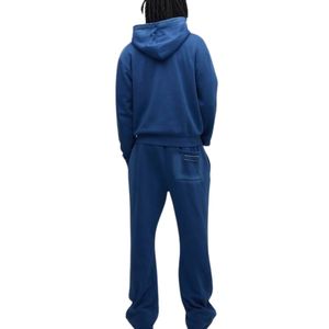 High Quality Adult <b>Tracksuit</b> Men Women Sweat Suit 2 Piece Set Sun Faded Screen Print Logo Streetwear OEM ODM - Product Image 2