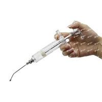 Ensemble de 6 seringues d'alimentation pour oiseaux en acier inoxydable, aiguilles droites et courbées, différentes tailles, design moderne pour une utilisation en extérieur