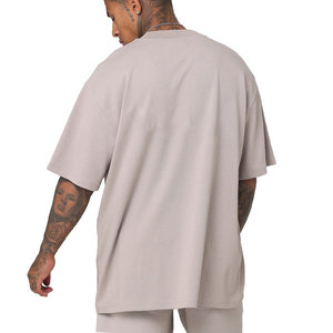 Men T Shirts Custom Manufacturer Streetwear Regular Fit Crew Neck Cotton Heavy <b>Weight</b> <b>Blank</b> Letter Pattern High Quality - Product Image 3