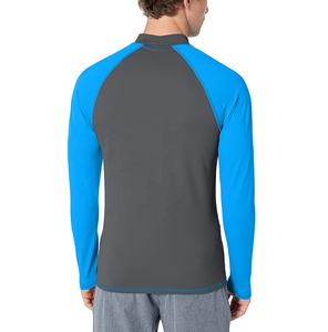 Chemise de compression imprimée par sublimation personnalisée de haute qualité Rash Guard manches longues pour hommes taille adulte - Product Image 2