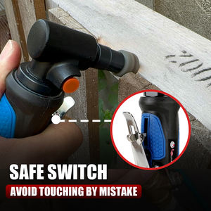 Meuleuse d'angle pneumatique 1/4'' à tête inclinée à 90 degrés, vitesse variable 20 000 tr/min, alimentée par batterie, légère, robuste, pour bricolage et usage industriel - Product Image 5