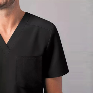 2026 Summer New Fashion Comfort Medical Nurse Scrub <b>Set</b> for Men V-Neck Top Pant Hospital <b>Doctor</b> Uniform Suits - Product Image 2