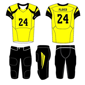 Conjunto de Uniforme de Fútbol Americano Juvenil, Personalizable con Logotipo, Transpirable, Manga Corta, Tallas Grandes, Ropa Deportiva de Equipo - Product Image 1