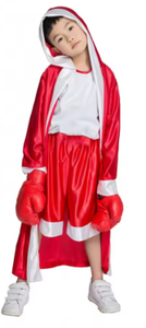 HAWK SPORTS INDUSTRIES HW-BR-001 Robe de boxe à capuche en satin, robe d'entraînement confortable, durable, respirante en polyester, MMA Muay Thai - Product Image 6