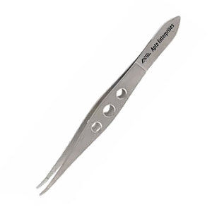 Pinza para Cilios Barraquer de Acero Inoxidable con Punta Fina, Instrumento Quirúrgico Oftálmico, Certificación CE, 5 Años de Garantía, Manual, Longitud Total 11 cm - Product Image 2