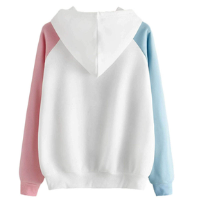 Venta al por mayor directa de fábrica de sudaderas transpirables con logo personalizado para mujer, sudaderas de color personalizado para mujer - Product Image 2