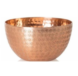 Bol de service décoratif sur mesure en métal pour collations, riz et dattes, nouveau design, finition dorée intérieure pour fruits - Product Image 3