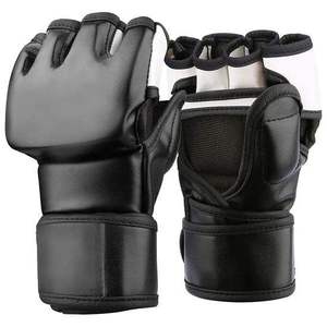 Guantes Profesionales de Entrenamiento de MMA, Guantes de Boxeo y Kickboxing para Sparring, Duraderos, de Cuero PU, con Soporte para Muñeca, Equipo Deportivo - Product Image 2