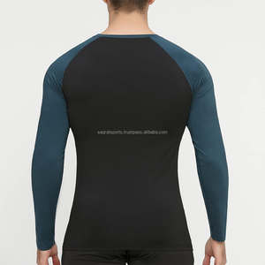 OEM Spandex T-shirts légers pour hommes Slim Fit Raglan Sleeve Quick Muscle Dry Fit Training Top Gym t Shirt pour hommes - Product Image 4