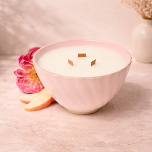 Handcrafted Ceramic <b>Candle</b> Vessel <b>Large</b> Capacity Heat Resistant Thick Wall Dual Handle Luxury Home Decor Multi Wick Holder - Product Image 4