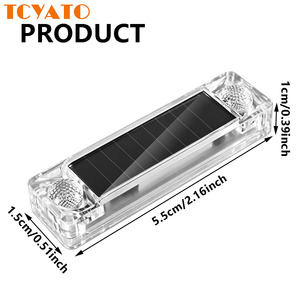 Bombillas LED TCYATO para Autos, Luz Estroboscópica Solar Anticolisión, Luz de Advertencia Nocturna para Modificación de Autos y Scooters Eléctricos, Impermeable - Product Image 1