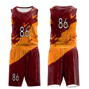 Ensemble uniforme haute performance avec texture lisse et durabilité longue durée, uniforme de basketball pour équipes - Product Image 1