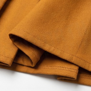 Mini-jupe plissée taille haute pour femme, couleur unie, tissée, coupe trapèze, style décontracté toutes saisons - Product Image 6