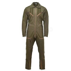 Overol de Trabajo Transpirable Unisex Verde Oliva, Estilo Piloto, Traje de Vuelo Duradero con Certificación CE, de Secado Rápido y Cómodo, de una Sola Pieza - Product Image 1