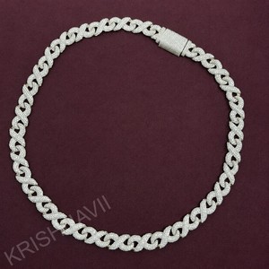 Elegante Cadena Cubana Infinity de 12 MM con Moissanita de Corte Brillante, Chapada en Oro sobre Plata 925, Estilo Hip Hop para Hombre, Certificación IGI - Product Image 4