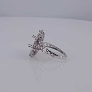 Real Diamond <b>Rings</b> 1.28 Ct Round & Baguette Cut Natural White Diamond Engagement <b>Wedding</b> <b>Ring</b> for <b>Women</b> 925 Sterling <b>Silver</b> - Product Image 3