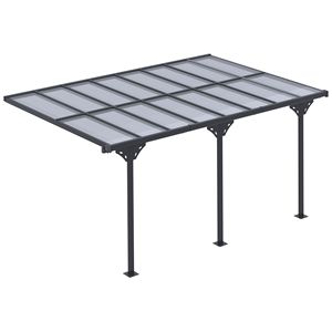 Pérgola Moderna para Exteriores con Estructura de Aluminio, Gazebo para Patio, Toldo de 14.5x10, Tela Resistente con Protección UV, Muebles Duraderos - Product Image 1