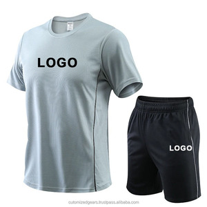 <b>Men</b> <b>T</b>-<b>Shirt</b> <b>Sets</b> Summer Sports Two-Piece <b>Set</b> Quick-Drying Sweat-Absorbing <b>Short</b> Sleeved <b>T</b>-<b>Shirt</b> <b>and</b> <b>Shorts</b> for Running - Product Image 2